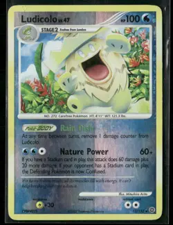 ✰ LUDICOLO 13/132 REVERSE HOLO RARE SECRET WONDERS POKEMON ✰ DMG - Image 2