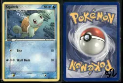 ✰ SQUIRTLE 63/100 COMMON CRYSTAL GUARDIANS POKEMON ✰ MP - Image 1