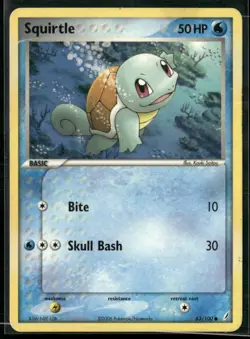 ✰ SQUIRTLE 63/100 COMMON CRYSTAL GUARDIANS POKEMON ✰ MP - Image 2