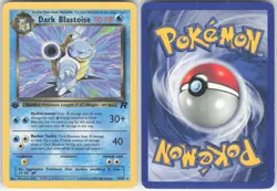 ✰ DARK BLASTOISE 20/82 RARE TEAM ROCKET POKEMON ✰ LP - Image 1