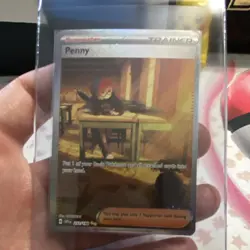 Pokemon Penny Trainer Full Art Ultra Rare Holo SV01 252/198 - Image 3