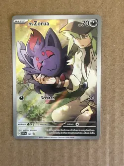 Pokemon TCG Journey Together N's Zorua Black Star Promo 189 - Image 1