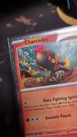 Pokemon - Charcadet 026/182 Paradox Rift Cosmos Holo NM DOUBLE SWIRL - Image 3