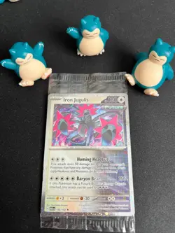 Exclusive - SEALED PROMO - Pokemon Paradox Rift Iron Jugulis 158/182 Cosmos Holo - Image 1