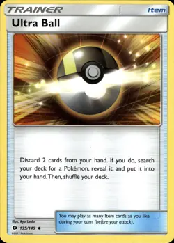 Ultra Ball 135/149 | Sun & Moon - Base Set | Pokemon TCG | English | Uncommon - Image 1