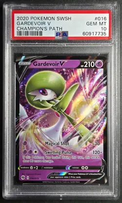 Pokemon 2020 Gardevoir V #016 PSA 10 GEM MINT -- USA SHIPPING ONLY - Image 1