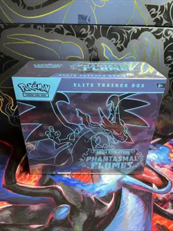 Pokemon TCG Phantasmal Flames Factory Sealed Elite Trainer Box ETB - Image 1