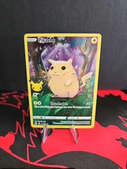 PIKACHU 2021 POKEMON CELEBRATIONS CLASSIC HOLO RARE FA A 005/025 - Image 1