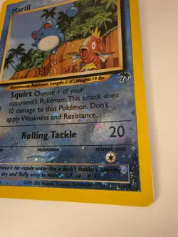 Pokemon TCG Marill 11/18 Southern Islands Promo Reverse Holo W/ Swirl - Image 5