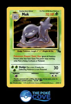 Muk 13/62 | Fossil Unlimited Holo | Pokemon Rare Holo | LP - Image 1