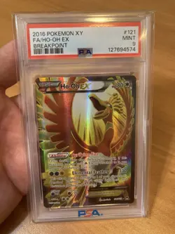 Ho-Oh EX 121/122 Holo Full Art Pokemon TCG XY Breakpoint 2016 English PSA 9 Mint - Image 1