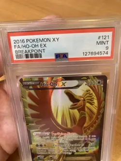 Ho-Oh EX 121/122 Holo Full Art Pokemon TCG XY Breakpoint 2016 English PSA 9 Mint - Image 3