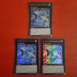 Yugioh Number 91: Thunder Spark Dragon REDU-EN098 1st Edition Playset - Image 1