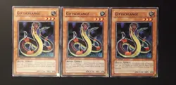 Yu-Gi-Oh! 3x Giftschlange, TAEV-DE015, Common, 1. Auflage, Deutsch, EX/EX/GD - Image 1