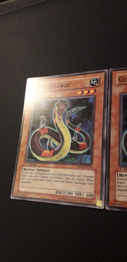 Yu-Gi-Oh! 3x Giftschlange, TAEV-DE015, Common, 1. Auflage, Deutsch, EX/EX/GD - Image 2