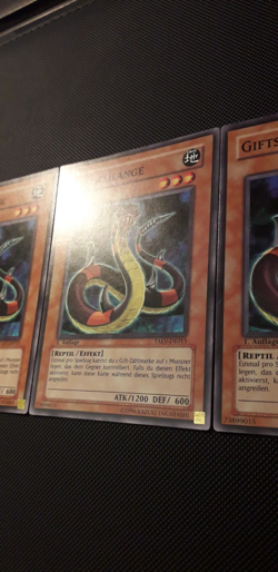 Yu-Gi-Oh! 3x Giftschlange, TAEV-DE015, Common, 1. Auflage, Deutsch, EX/EX/GD - Image 3