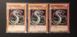 Yu-Gi-Oh! 3x Giftseeschlange, TAEV-DE017, Common, 1. Auflage, Deutsch, NM/NM/EX - Image 1