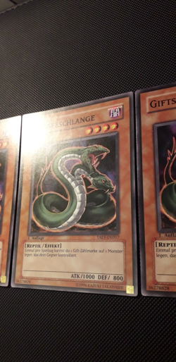 Yu-Gi-Oh! 3x Giftseeschlange, TAEV-DE017, Common, 1. Auflage, Deutsch, NM/NM/EX - Image 3