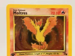 1st Edition Holo Moltress Card - Ungraded/Near Mint - Fossil 12/62 - 1999 - Image 2