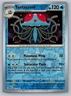 Tentacruel SV: Scarlet & Violet 151 #073/165 Uncommon Reverse Holo Pokemon Card - Image 1