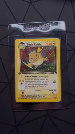 DARK RAICHU - 83/82 - Team Rocket - Holo -1st Edition Pokemon Card - - Image 1