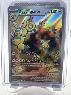 Pokemon TCG English Card Paldea Evolved Dudunsparce Full Art 229/193 Holo NM - Image 1