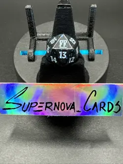 x1 Final Fantasy Spindown MTG Dice (Blue/Black) - Image 1