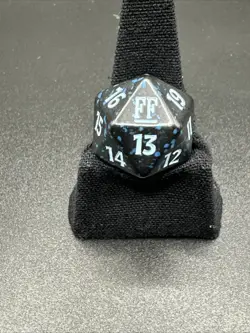 x1 Final Fantasy Spindown MTG Dice (Blue/Black) - Image 2