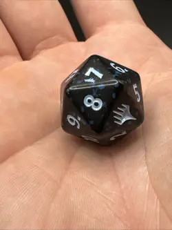 x1 Final Fantasy Spindown MTG Dice (Blue/Black) - Image 4