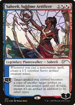[1x] Saheeli, Sublime Artificer - Foil - Stained Glass Near Mint, English Secret - Image 1