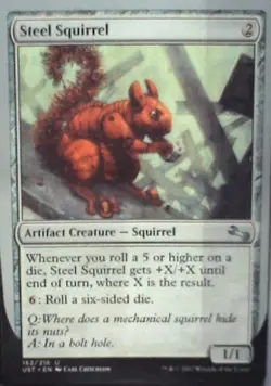 Steel Squirrel - Unstable: #162, Magic: The Gathering Nm C268 - Image 1