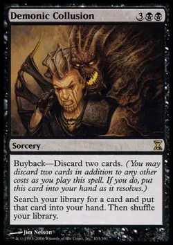 4x MTG Demonic Collusion, Moderate Play, English Time Spiral - Image 1