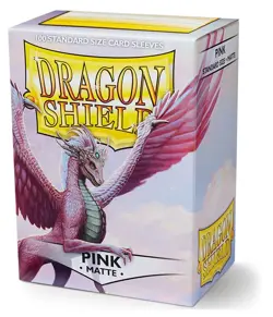 Dragon Shield Medium Deck Protector Matte Pink 100 Arcane Tinman Sleeves - Image 5