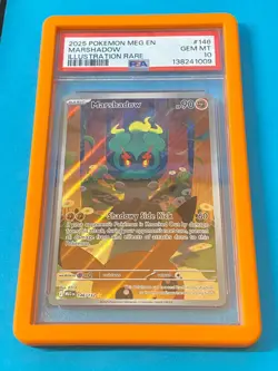 PSA 10 Marshadow Illustration Rare | 2025 MEG EN #146 | Gem Mint | Bumper Guard - Image 1