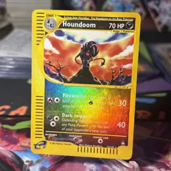 HOUNDOOM #15/147 Holo Reverse Eng Aquapolis E-Series 2002 - Pokemon Card LP - Image 1