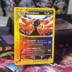 HOUNDOOM #15/147 Holo Reverse Eng Aquapolis E-Series 2002 - Pokemon Card LP - Image 2
