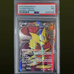 2015 POKEMON XY ANCIENT ORIGINS #93 FULL ART/GIRATINA EX PSA 7 - Image 1
