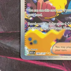 Pokemon TCG Ascended Heroes - Canari 291/217 - SIR Pack fresh NM+ - Image 2