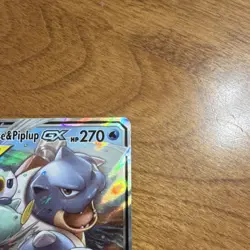 Pokemon Blastoise & Piplup GX 38/236 Full Art Holo Sm-Cosmic Eclipse - Image 3