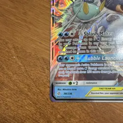 Pokemon Blastoise & Piplup GX 38/236 Full Art Holo Sm-Cosmic Eclipse - Image 5