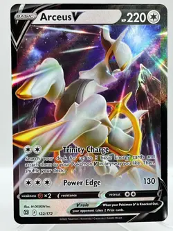 Arceus V 122/172 SWSH Brilliant Stars Holo Ultra Rare Pokemon TCG Card NM/M - Image 1