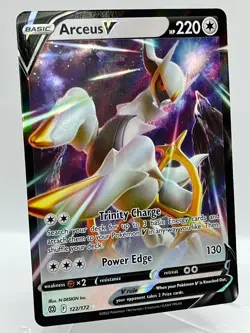 Arceus V 122/172 SWSH Brilliant Stars Holo Ultra Rare Pokemon TCG Card NM/M - Image 2