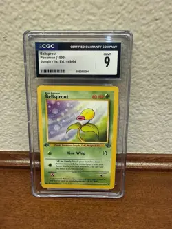 Pokemon TCG Bellsprout Jungle 49/64 Regular Unlimited Common CGC 9.0 - Image 1