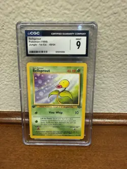 Pokemon TCG Bellsprout Jungle 49/64 Regular Unlimited Common CGC 9.0 - Image 2