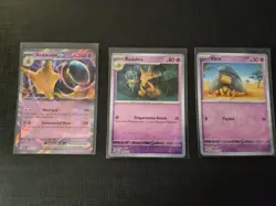 Abra Kadabra Alakazam EX 151 065/165 Scarlet & Violet 151 Holo Pokemon LP - Image 1