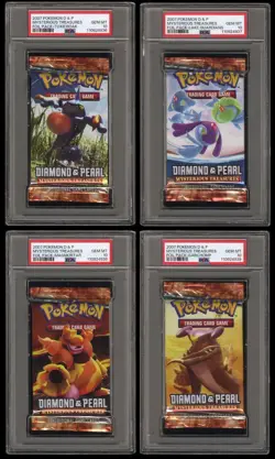 Pokemon Diamond & Pearl Mysterious Treasures Booster Pack SEQ ART SET - PSA 10 - Image 1