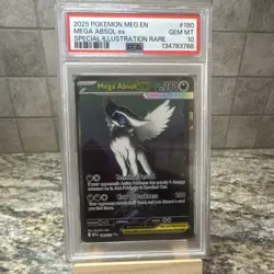Pokemon Mega Absol ex PSA 10 Special Illustration Rare Holo Me01 180/132 2025 - Image 1