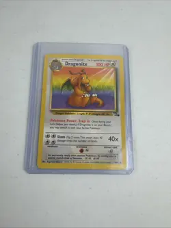Vintage 1999 Pokemon Dragonite 19/62 Fossil Rare ENGLISH LP - Image 3