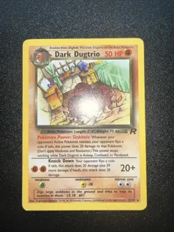Pokemon TCG | Dark Dugtrio 23/82 | Team Rocket 1st Edition | LPNM - Image 1