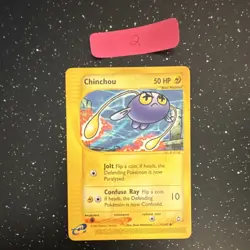 Chinchou 71/147 Aquapolis Common Regular Pokemon TCG English - Image 1